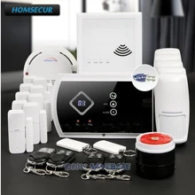 HOMSECUR Wireless GSM SMS Autodial  Home House Alarm System with IOS/Android APP