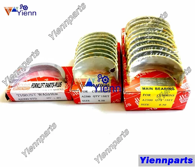 US $128 0 |For Cummins A2300 Crankshaft Main Bearing & Connecting Rod Bearing Set Fit Daewoo D20SC 5 Forklift Diesel Engine Spare Part-in Engine