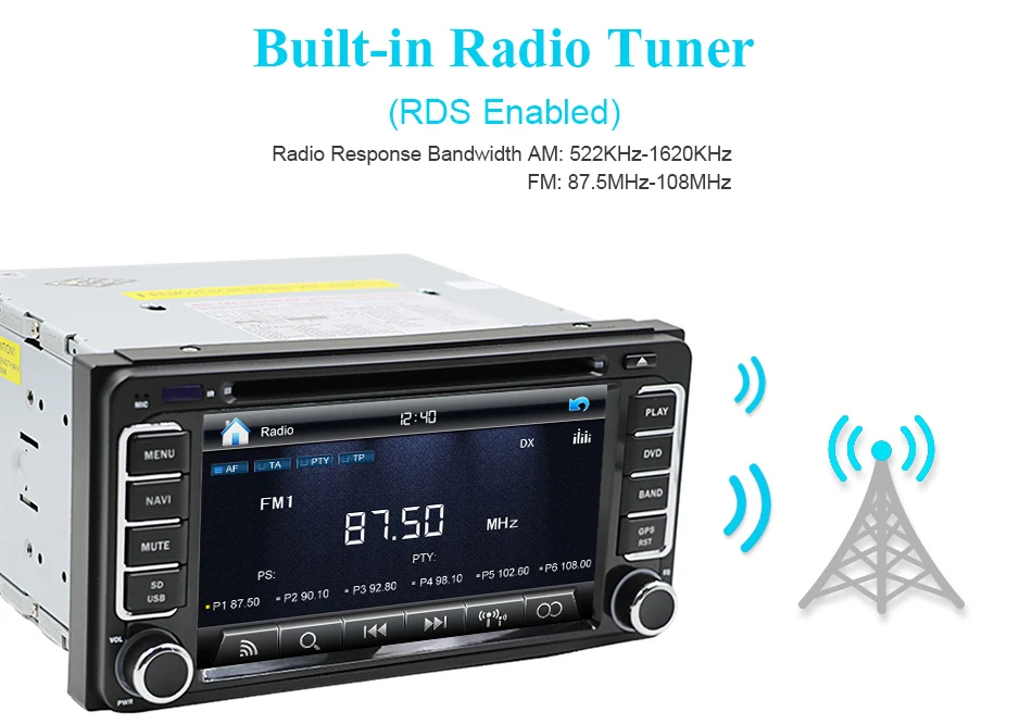 Cheap Eunavi 2 din Car DVD Radio Player GPS for Toyota Hilux yaris VIOS Camry Corolla Prado RAV4 Prado 2003 2004 2005 2006 2007 2008 7