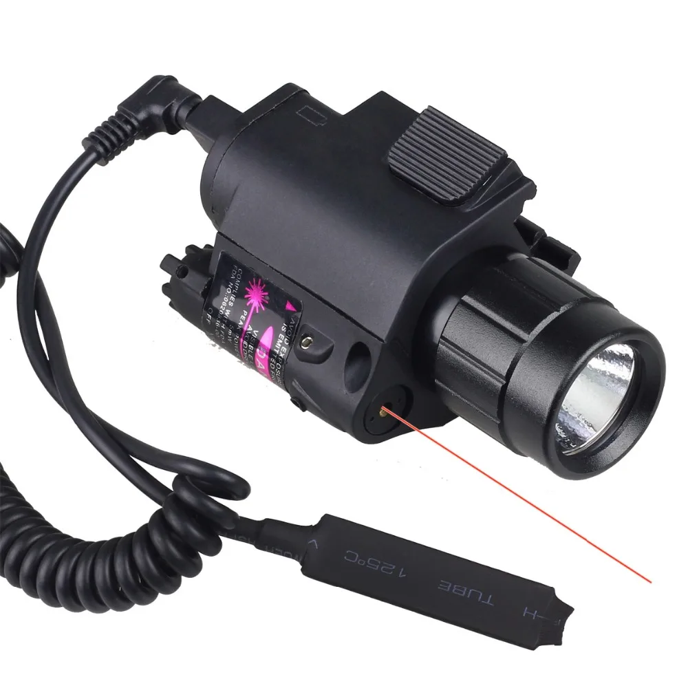 Rifle Flashlight 650nm Compact Tactical Flashlight& Red Laser Sight
