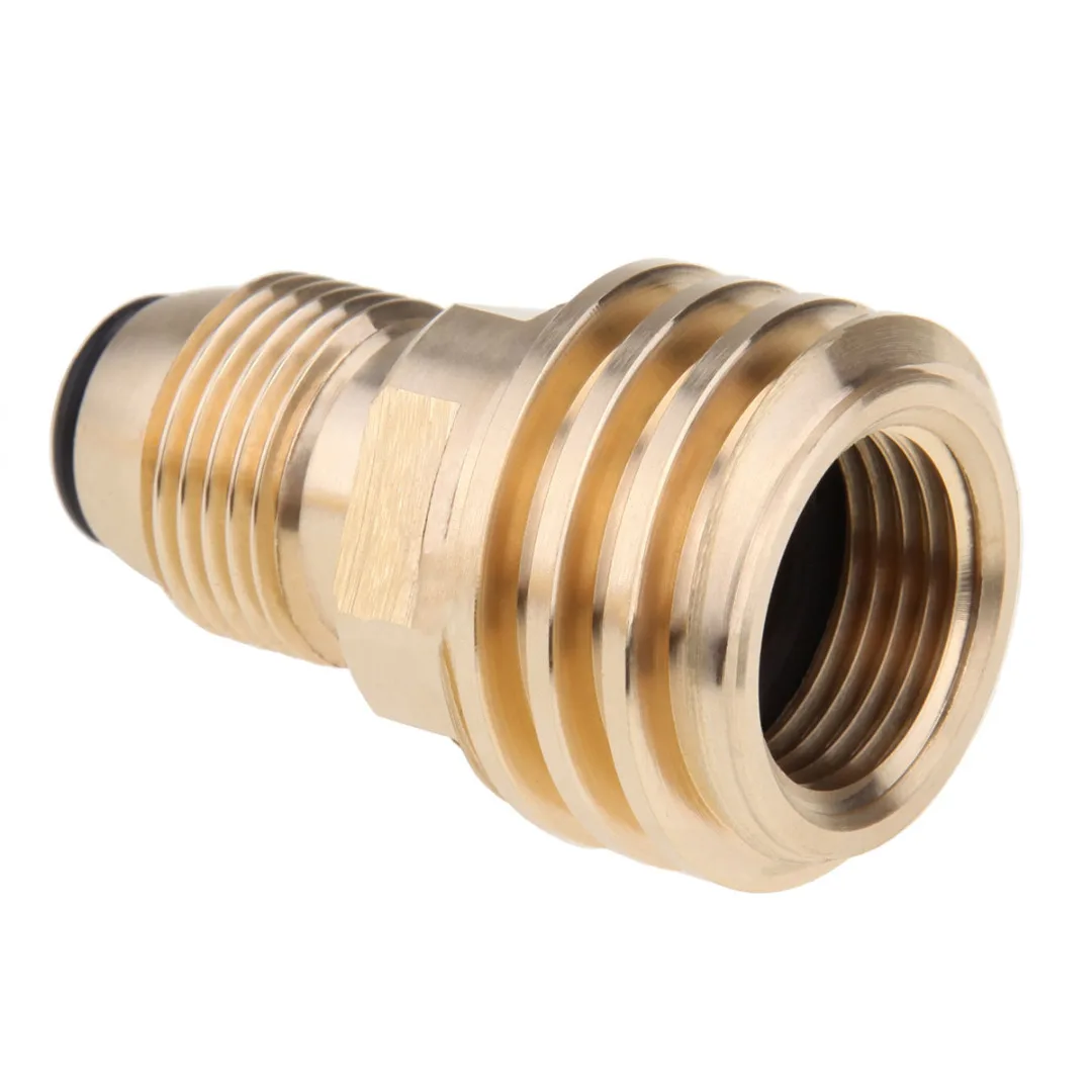 Converts Propane LP Tank POL Service Valve to QCC (Type 1) Outlet High Quality Brass Adapter
