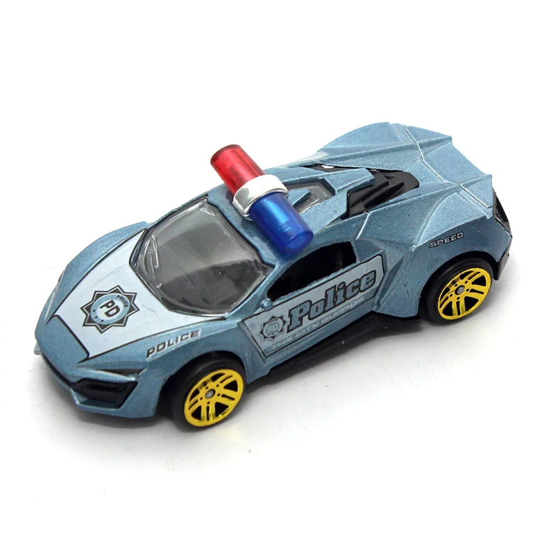 

Feichao 1:50 Alloy Toy Car Sliding Police Version Mini Colorful Car Metal Toy Car for Children Baby Kids Gift