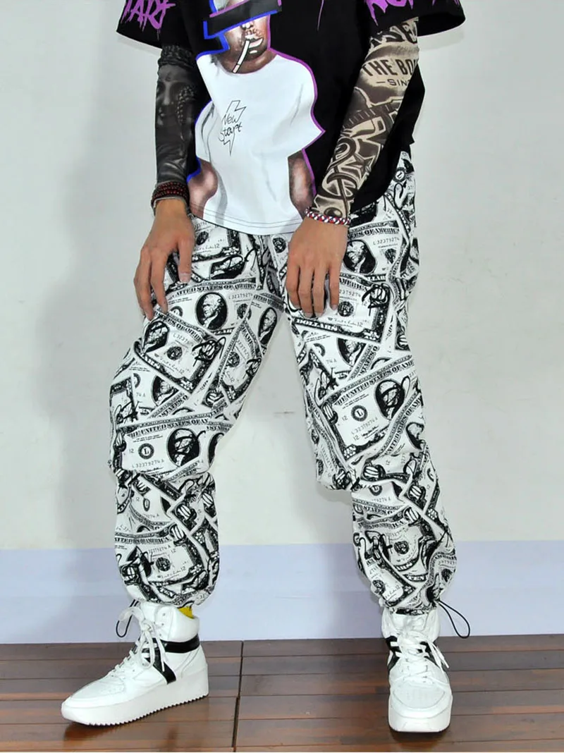 Cool Pants Men Loose Print Trouser Streetwear   (12)