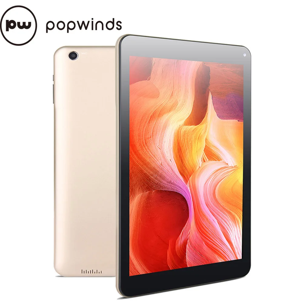 Popwinds Планшеты PC 10.1 дюймов 1280x800 IPS Android 6.0 mtk8127 4 ядра HDMI GPS двойной Камера 16 ГБ Bluetooth