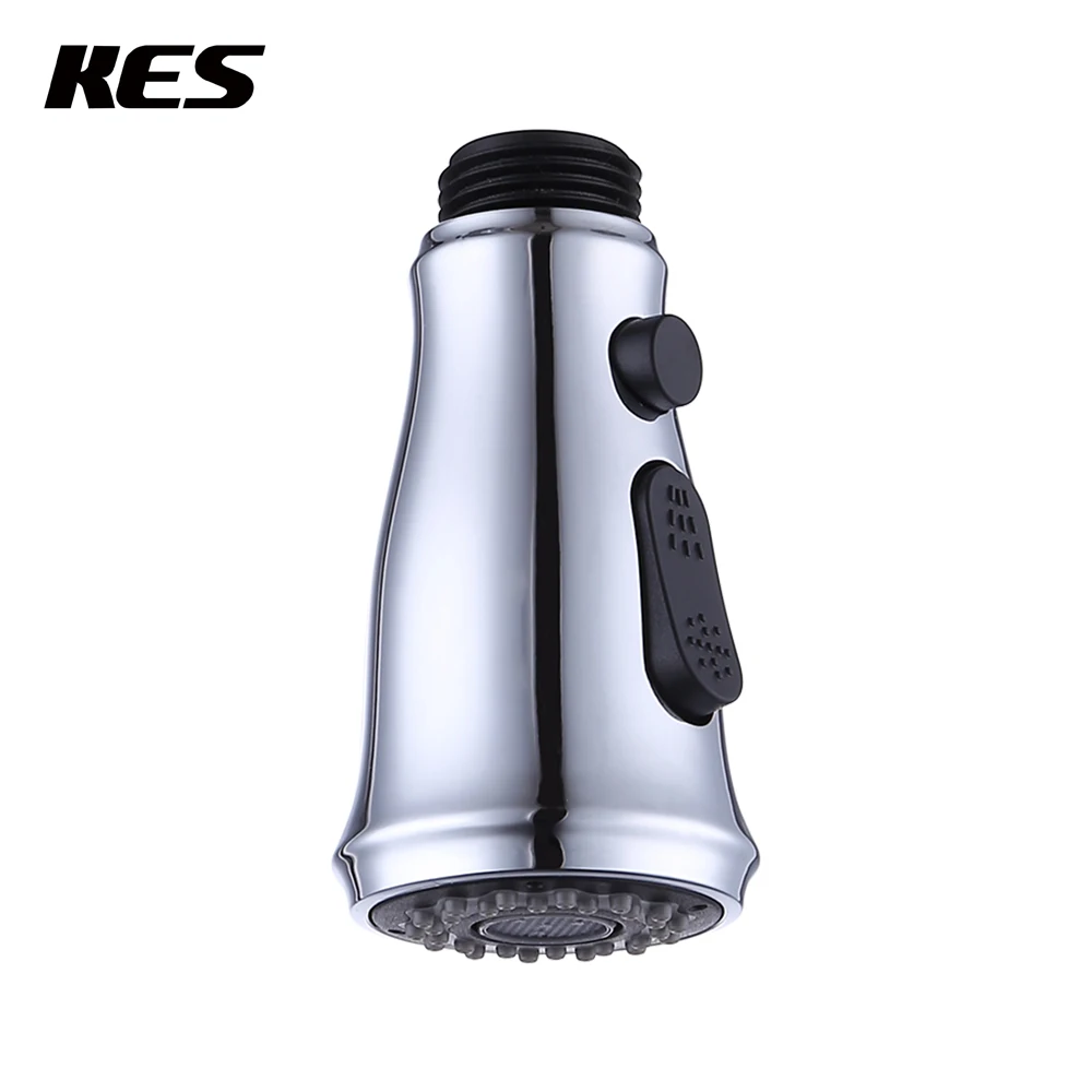 

KES PFS10/-2/-7 Kitchen Faucet Part, Pull Out Spray Head 2-Function Replacement 1/2" IPS Connections, Chrome/Brushed/ORB