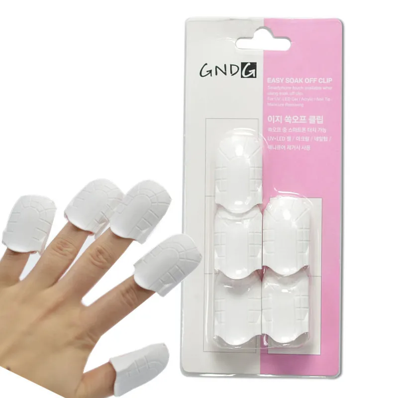 

Plastic Nail Remover Clip Finger Set Touch Screen Nails Art Plastic Gel Nail Polish Remover Wrap Nail Cover Tool