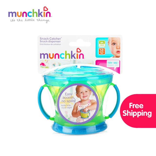 Munchkin Snack Catcher Food Cup 1pk free shipping worldwide Colors