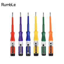 Портативный светодиодный электрик, напряжение 100-500 В, тестовая ручка, плоская отвертка, бытовая розетка, детектор, отвертка, инструменты для ремонта