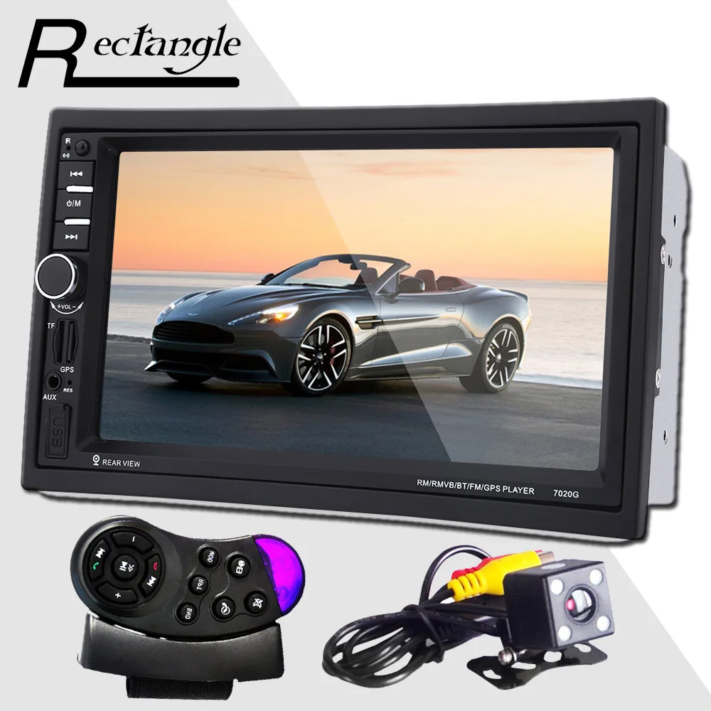 2 Double Din Car font b Radio b font MP5 Video Player Rear View Camera 7