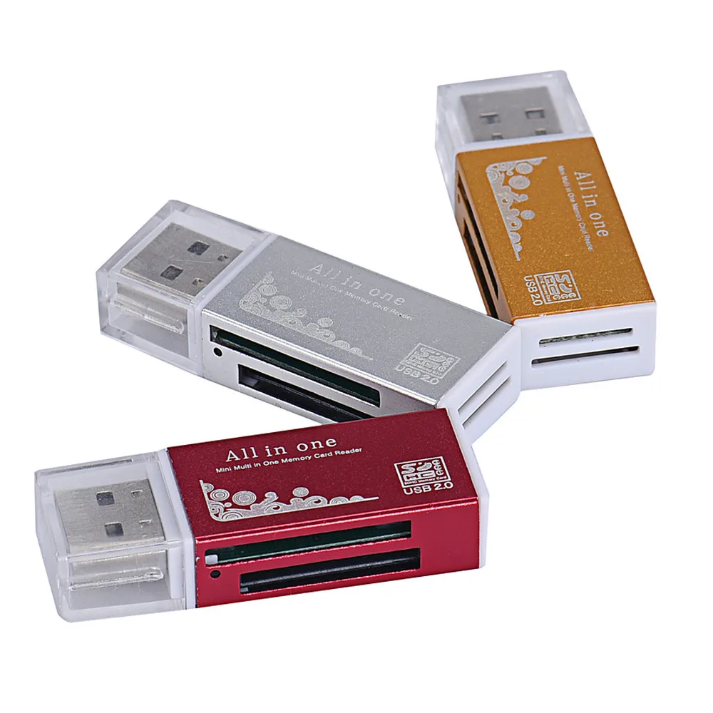 Malloom 2017 Universal Metal USB 2.0 Multi SD TF Memory