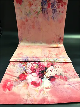 

172x50cm SILK Lycra FABRIC 30%Natural Silk+70%Lycra Fashion Fabrics Dress Silk Print Fabric HF52