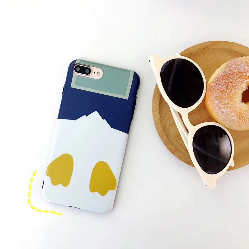 

maosenguoji cute Cartoon Donald Duck funny soft Mobile Phone Case for iphone 6 6s 6plus 7plus 8 plus X 10 XR XS MAX fashion case