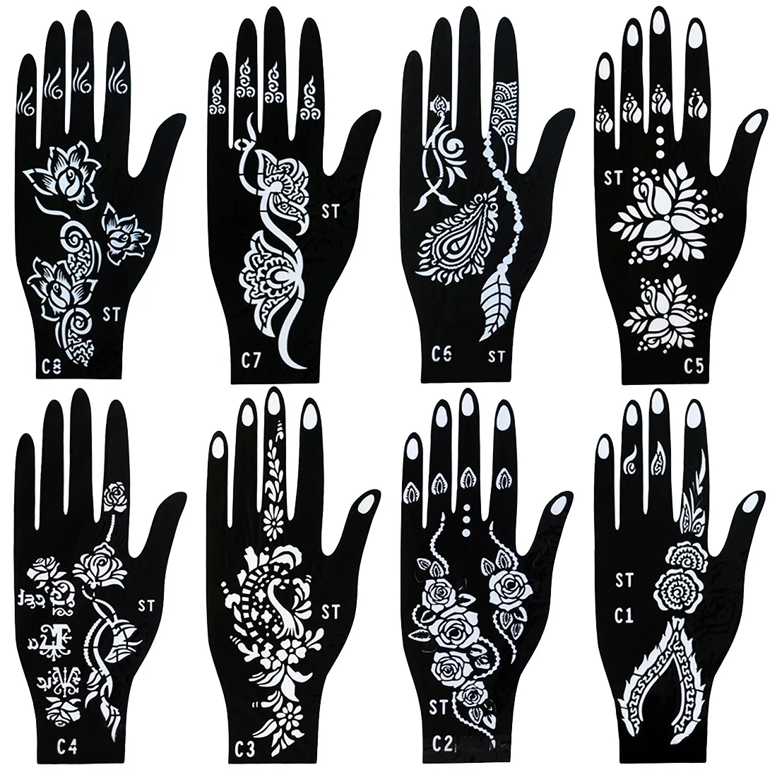 

Paint mehndi tattoo template flash spray gun female handmade flower lace finger deck mold haina tattoo palm template india nepal