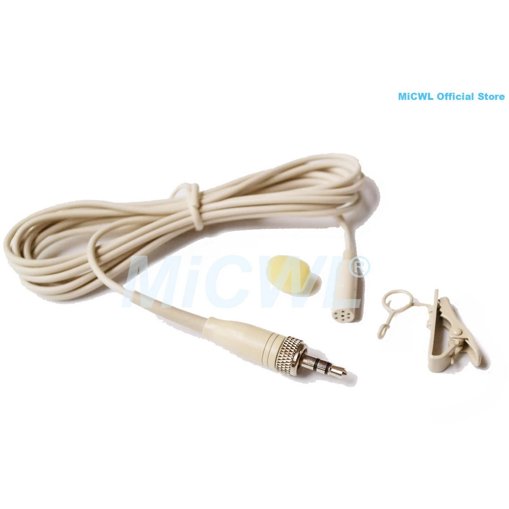 Петличный микрофон ME2 с зажимом бежевый для Sennheiser EW G1 G2 G3 Беспроводная розетка 1/8