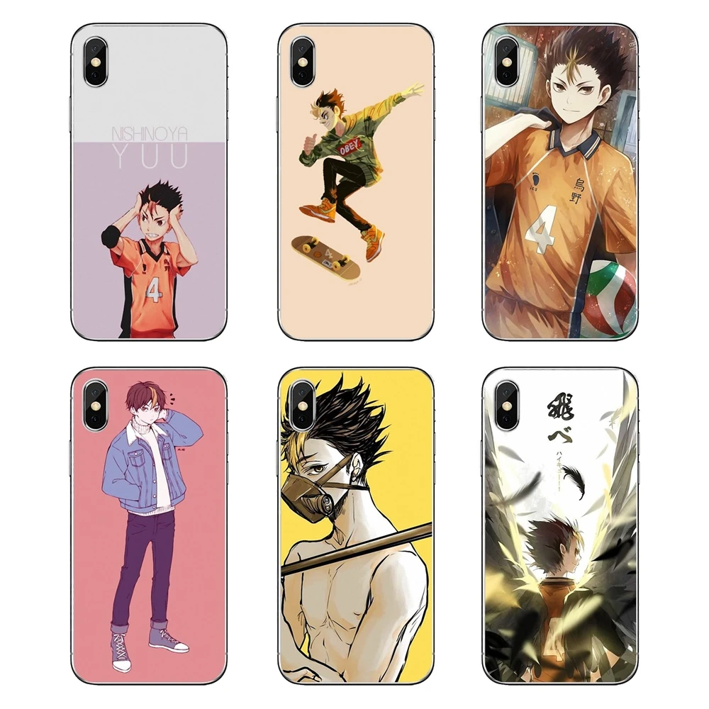 Прозрачный чехол из ТПУ для Samsung Galaxy A5 A6 A7 A8 A9 J4 J5 J7 J8 2017 2018 Plus Prime Karasuno High nissinoya Yuu Haikyuu