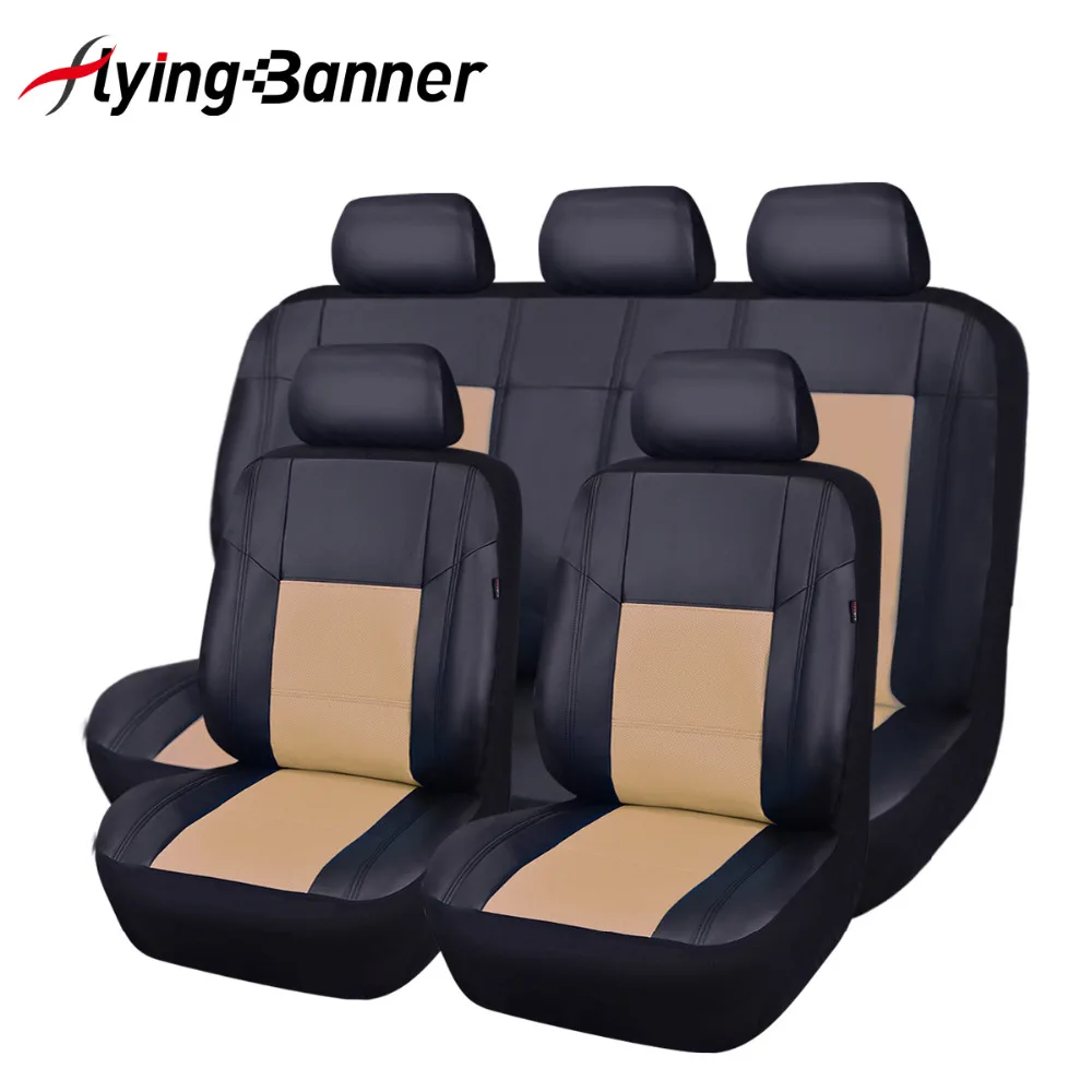 Flying Banner11pcs Pu Leather Car Seat Covers Universal Interior Flying Banner11pcs Pu Leather Car Seat Covers Universal Interior Accessorie High Quality Auto Cover Full Set In Automobiles