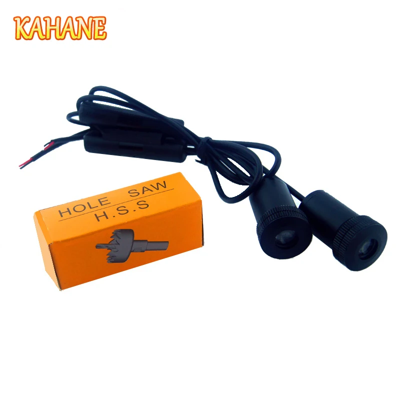 

KAHANE 2x Led Car Door Light Car Door Logo Laser Projector Light Ghost Shadow Light FOR Lada Vesta Granta Niva Samara Signet
