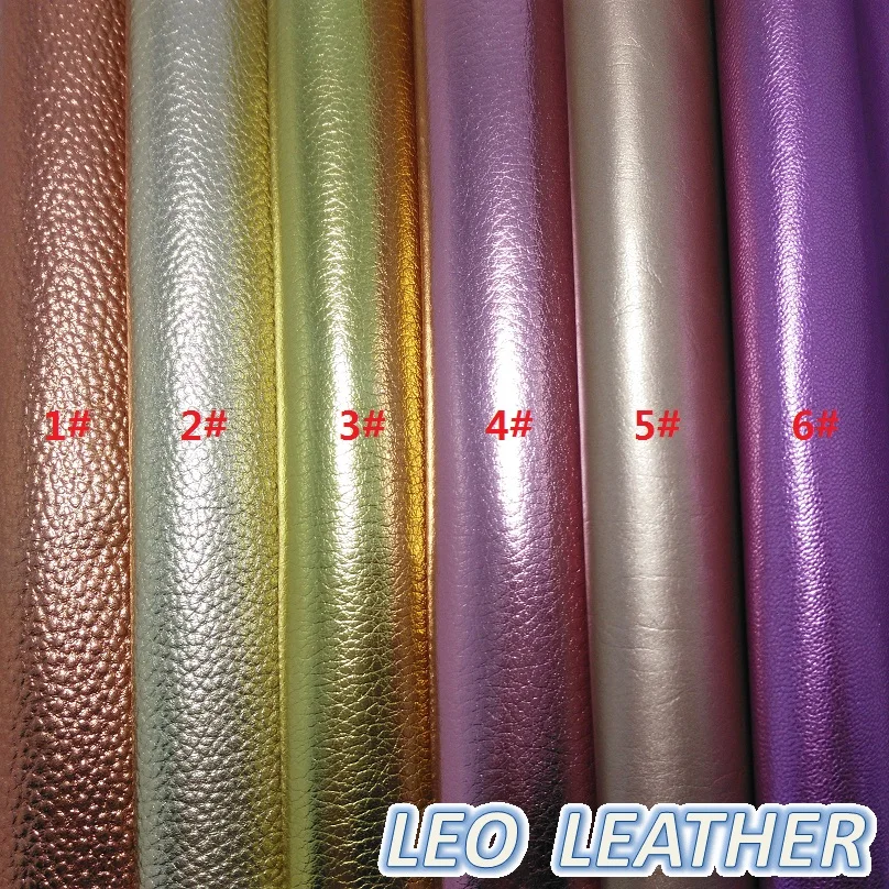 

1PCS 21X29CM Synthetic Leather, Faux Leather Fabric, Metallic Litchi Grain Leather For DIY Accessories 7S48C