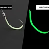 JACKFISH 30pcs/Sets Luminous Fishing Hook with line Barbed Hooks Steel Fishing Hooks Pesca Fishing Tackle Accessories ► Photo 3/5