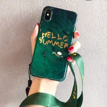 

luxury fashion glossy Emerald case For apple iphone X Xs max bumper 7 8 plus soft tpu back cover shell accessories