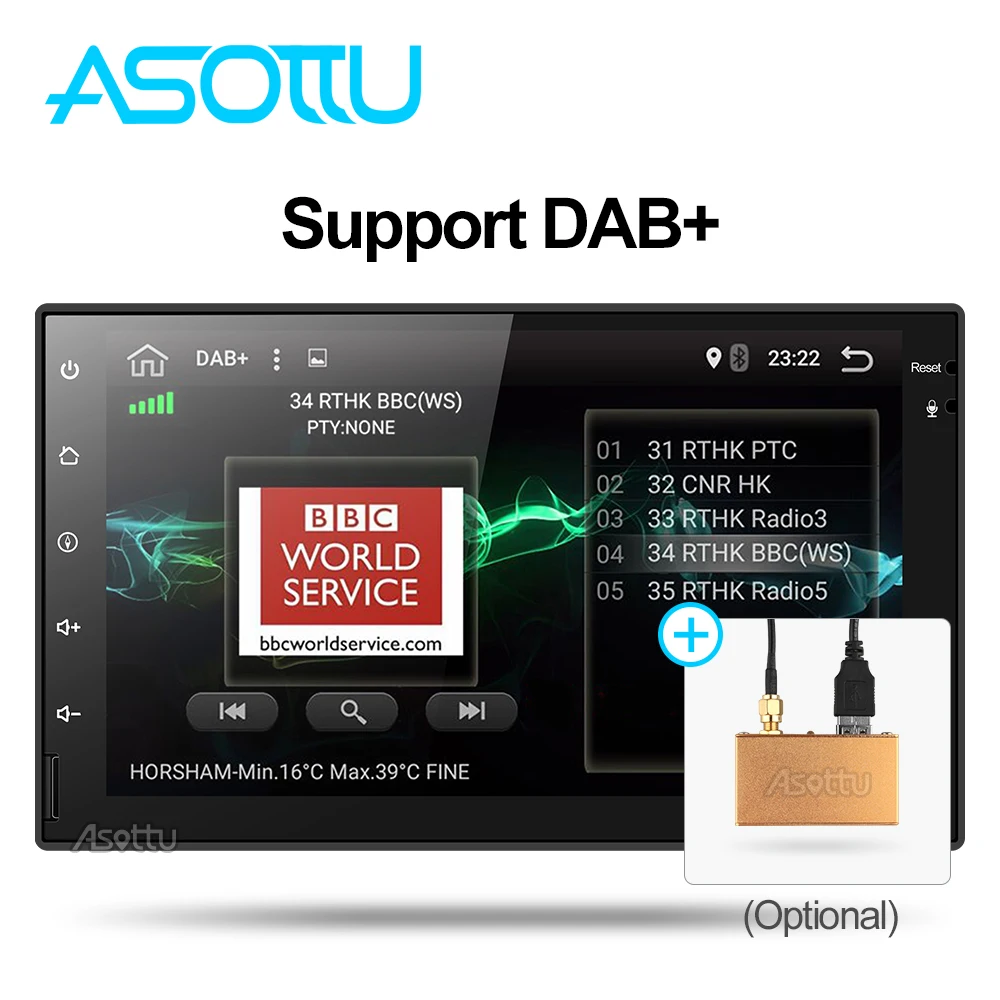Top Asottu CWD7060 2G android 8.1 car dvd gps navigation radio video player stereo universal 2 din radio car multimedia player gps 4