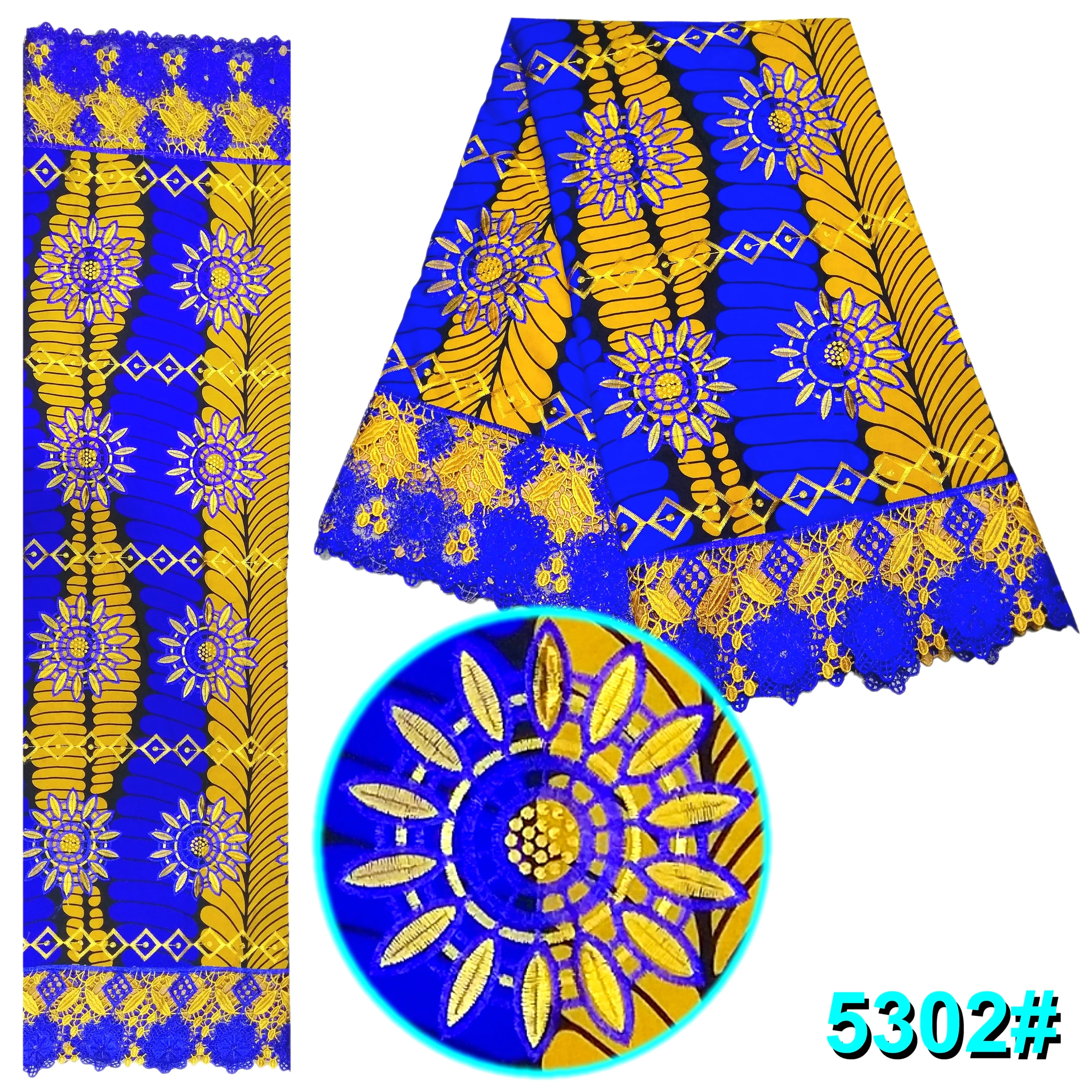 Красивые Африканские Восковые кружева Высокое качество новейшее гипюровое кружево ткани нигерийские кружева ткани для свадьбы 6 ярдов XDD20