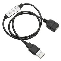 3 ключа 30 см USB Мужской и Женский 6Ax1CH светодиодный диммер контроллер для SMD 3528 5050 5630 одноцветная полоса света ТВ ПОДСВЕТКА DC5-24V