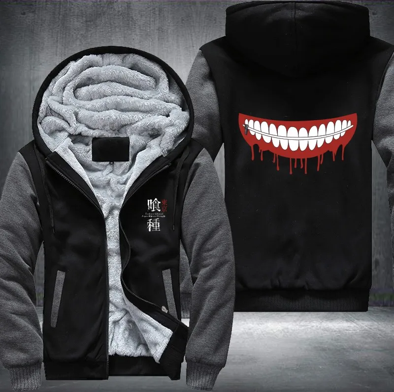 Новая зимняя повседневная толстовка с капюшоном Tokyo ghoul аниме Кен канеки маска