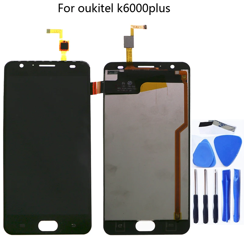 

For Oukitel K6000 Plus 100% new Original LCD display and touch screen 5.5" screen digitizer component replacement Free shipping