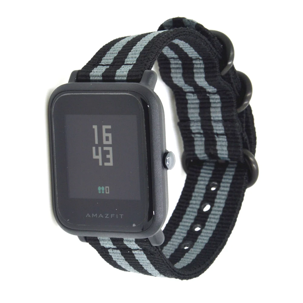 Модный Цветной нейлоновый Браслет Для Xiaomi huami Amazfit Bip BIT PACE Lite, Молодежные часы, ремешок, фитнес-браслет