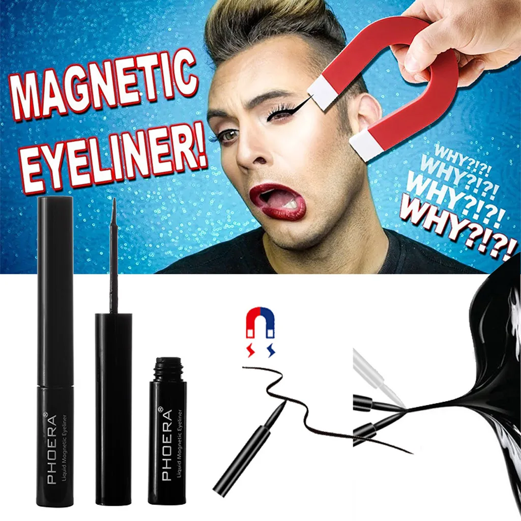

PHOERA Best Selling 2019 New Hot Magnetic Liquid Eyeliner Waterproof Sweat-proof Long Lasting Fast Drying Eye Liner Tool 19L0717