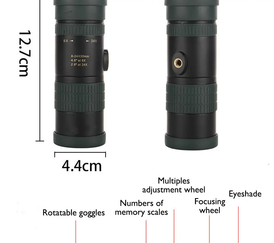 D' Água Mini Monocular Telescópio Monocular com