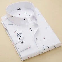 christmas Shirts Men's Slim fit Casual Print Social 2019 Long Sleeve New design Fashion Male dress Shirt  Camisas Masculina
