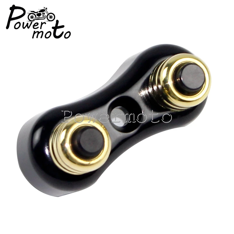 

Old School Motorcycle Black Brass Dual Mini 1" Or 7/8" Handlebar Push Button Kit Handlebar Push Button Switch For Harley Bobber