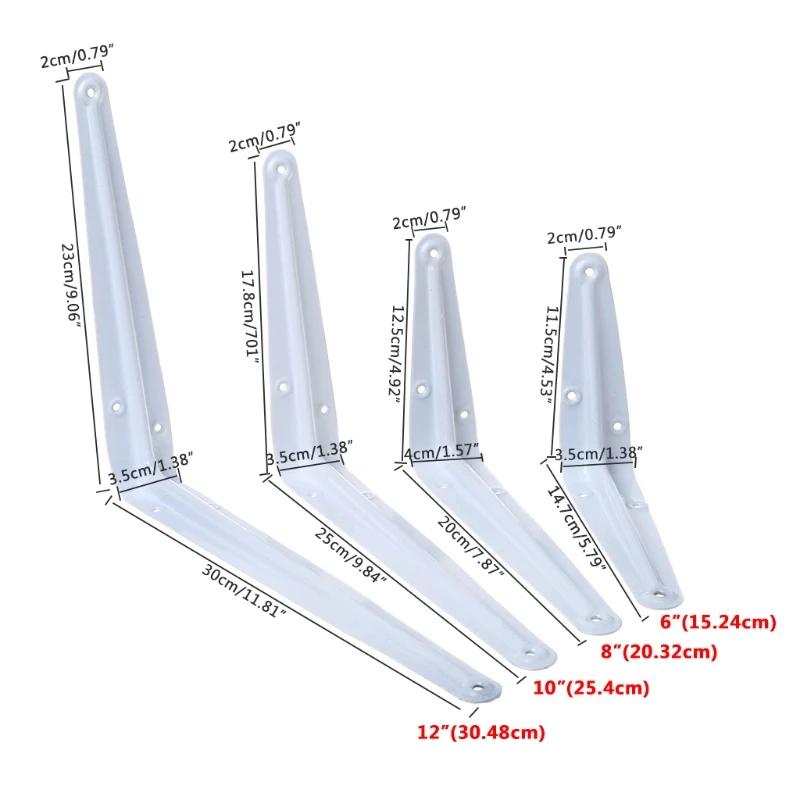 L Форма прямо Угловое крепление для полок штатив стеллажи поддерживает 6/8/10/12 дюймов