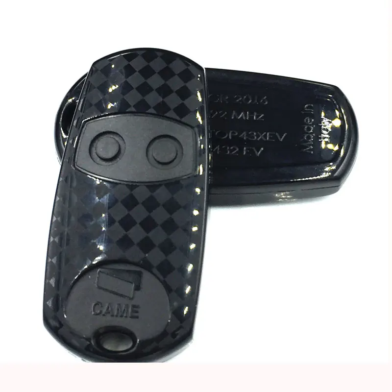 

50 x Garage Gate Remote hand controller Transmitter for CAME TOP432EV 2 Button Black