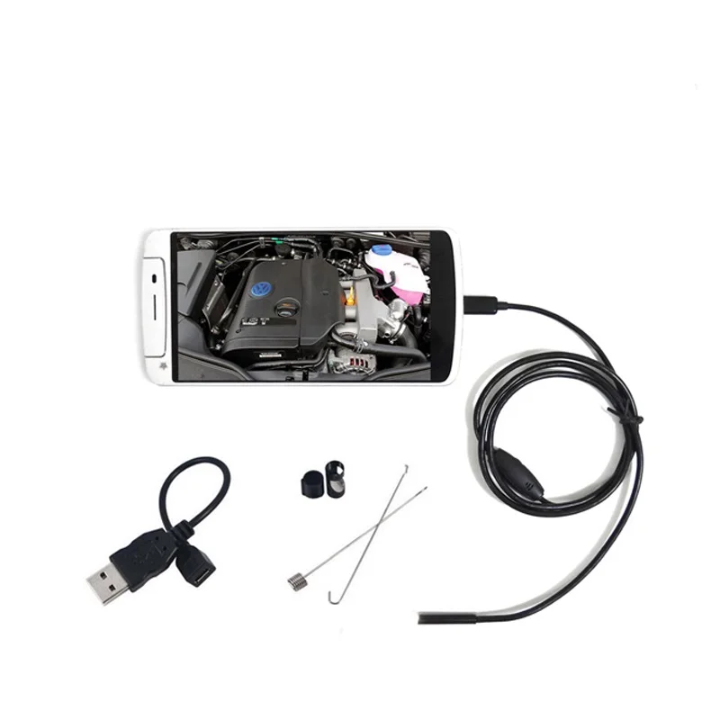 

7mm Lens USB Android Endoscope Camera 1M 1.5M 2M 3.5M 5M 10M Waterproof Snake Micro USB OTG Inspection Borescope Car Endoscope