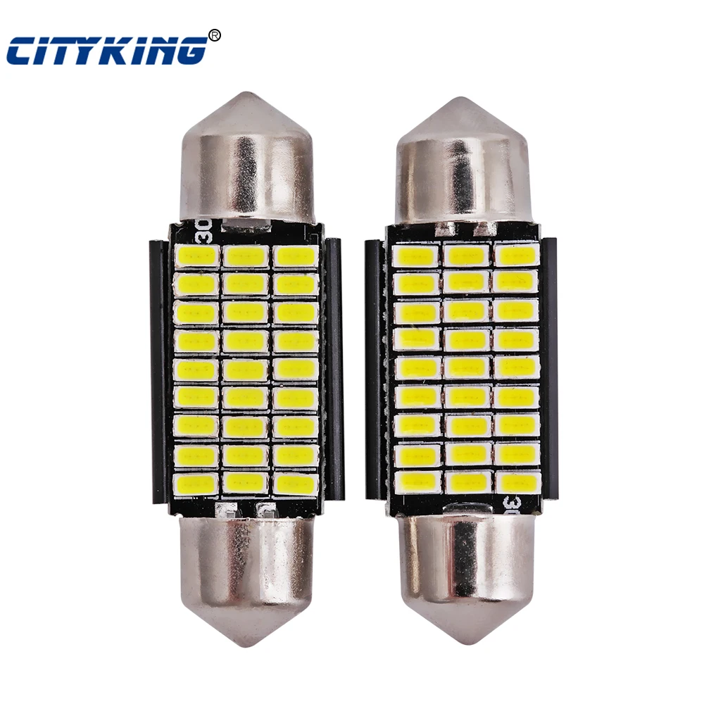 

Светодиодная лампа Canbus C5w 100 27smd 36 мм, 3014 шт.