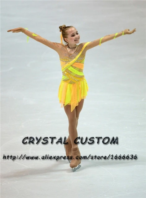 Leotardo de gimnasia rítmica para niña, ropa personalizada hecha a mano,  danza, patinaje sobre hielo, 7 años - AliExpress
