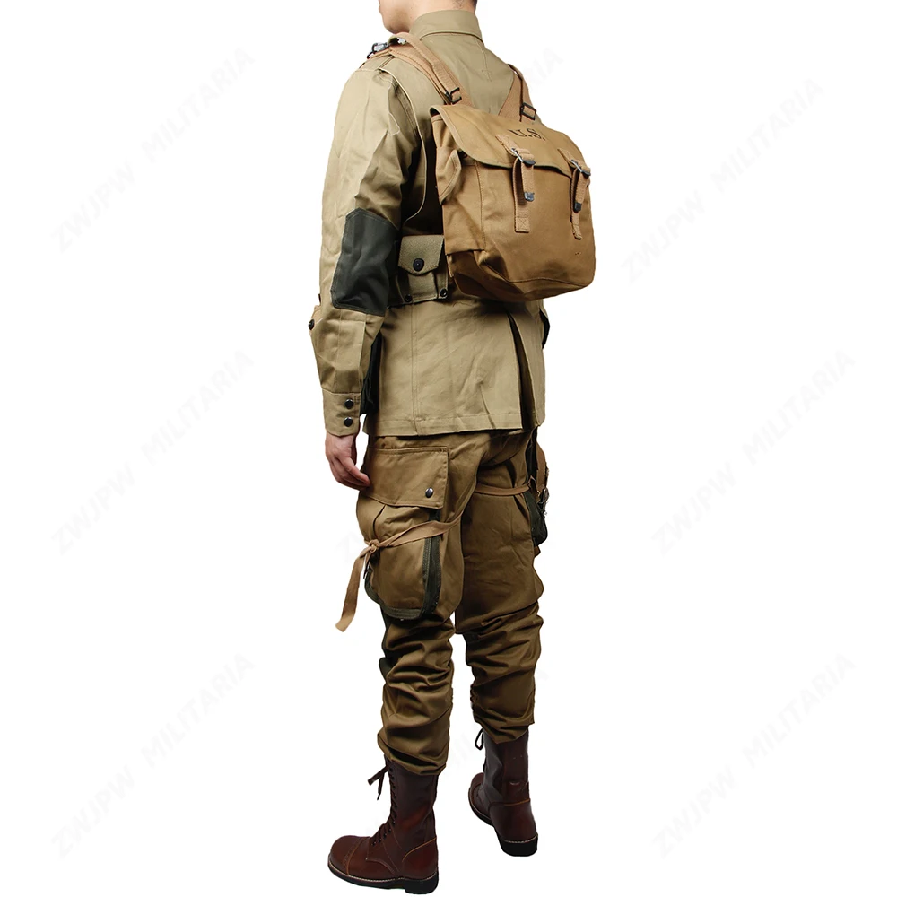 WW2 армии США Военная армия M42 Солдат Хлопок Мода десантник Униформа и рюкзак оборудование Conbination и сапоги