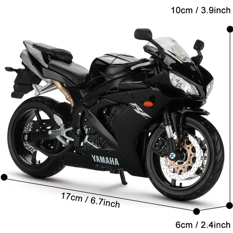 Cena Maisto 112 Motor Cycle zabawkowy model Alloy motocykl YZF R1 motocykl Motocross pojazd terenowy zabawki dla chłopców prezent kolekcjonerski