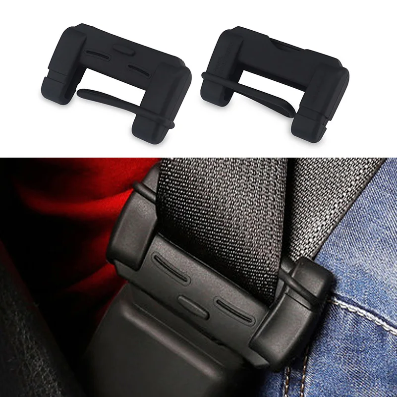 2pcs Car Safety Belt Buckle Silicon Protector Anti Scratch Seat Belt
