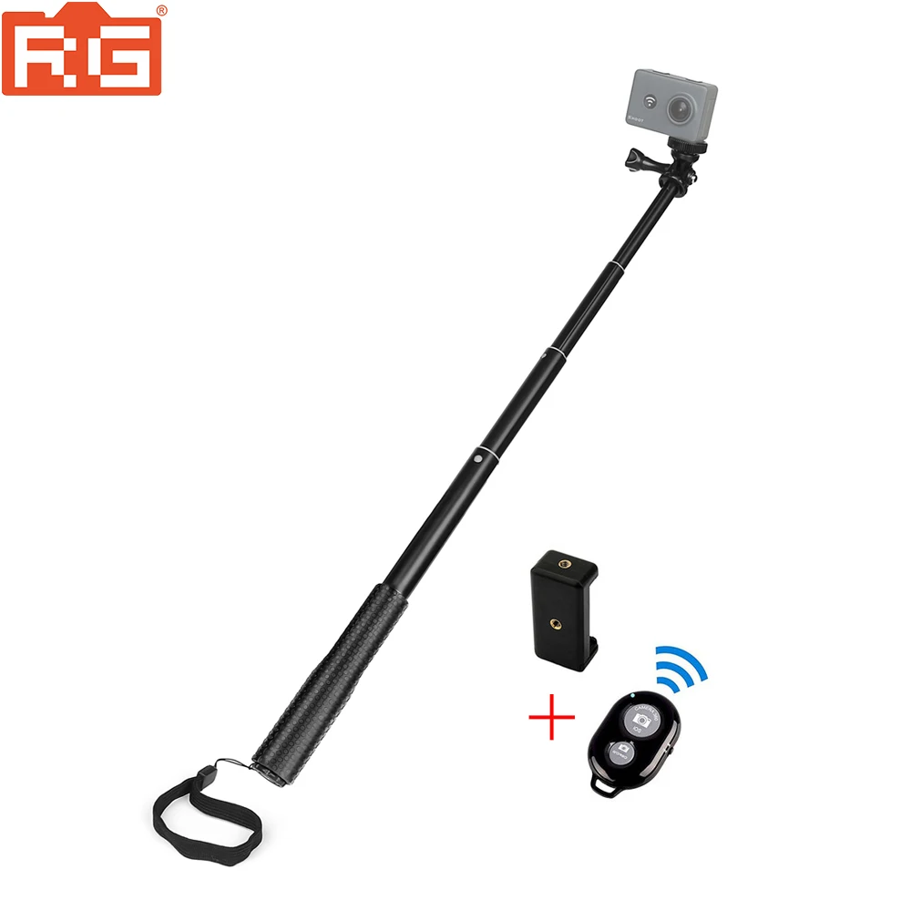 36 inch Aluminum Monopod for GoPro Hero 6 5 7 4 Black Silver Session Sjcam Sj7 Yi 4K Action Camera Selfie Stick for Go Pro - Цвет: Selfie stick