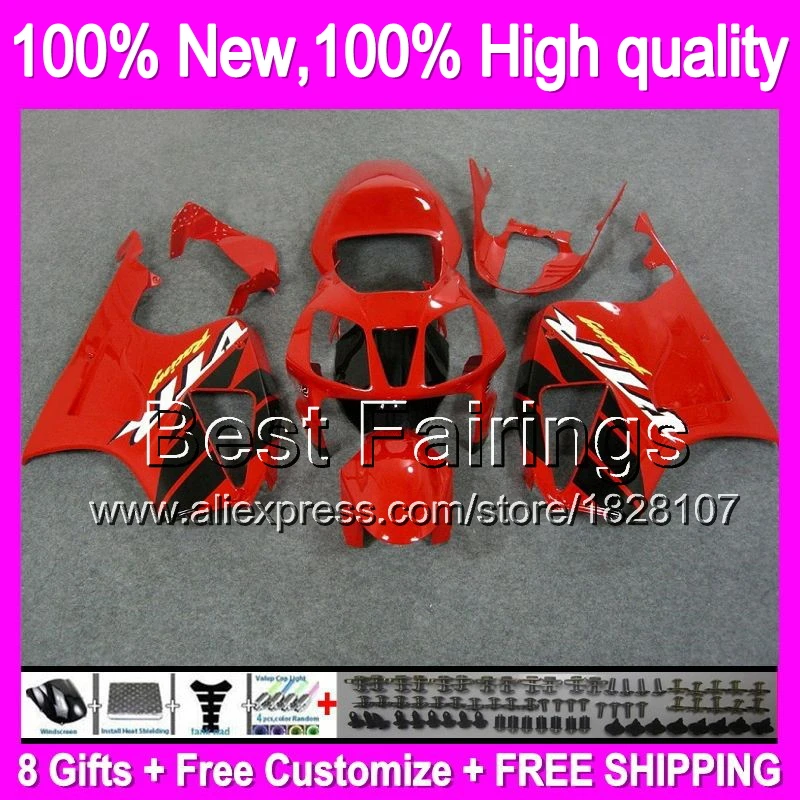 

Fairing For HONDA VTR1000 00-07 VTR 1000 Red black RTV1000 46B18 Red blk VTR1000R 00 01 02 03 04 05 06 07 RC51 SP1 SP2 +decal
