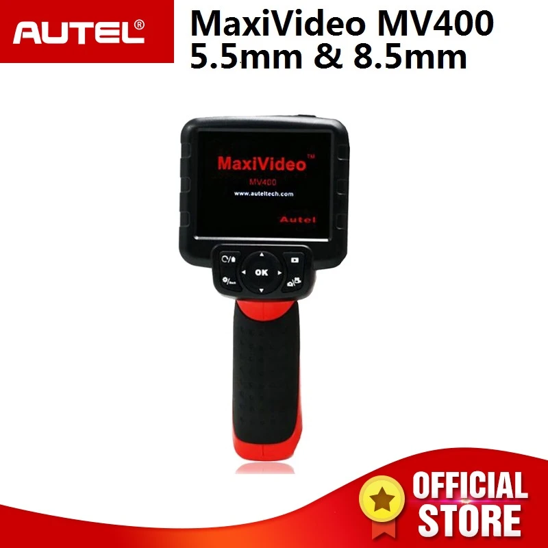 cheap car inspection equipment Autel MaxiVideo MV400 5.5mm 8.5mm Multipurpose Videoscope Digital Recording Rechargeable Borescope with 3.5 Inch LCD Monitor portable car battery charger