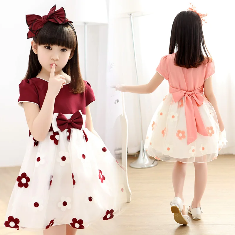 

Girls Dresses Summer 2019 New Korean Children's Princess Girls Party Dress Baby Girl Banquet Birthday Party Christmas Dress