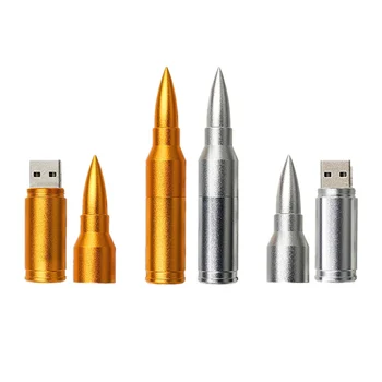

Metal Bullet Usb Flash Drive Silver Pen Drive Usb Flash Key Chain U Disk Memory card 4gb 32gb Pendrive Free Shipping Thumbdrives