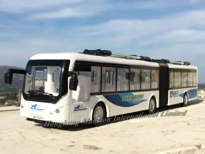Масштаб 1:32 бинодальный Двухсекционный туристический автобус литый под