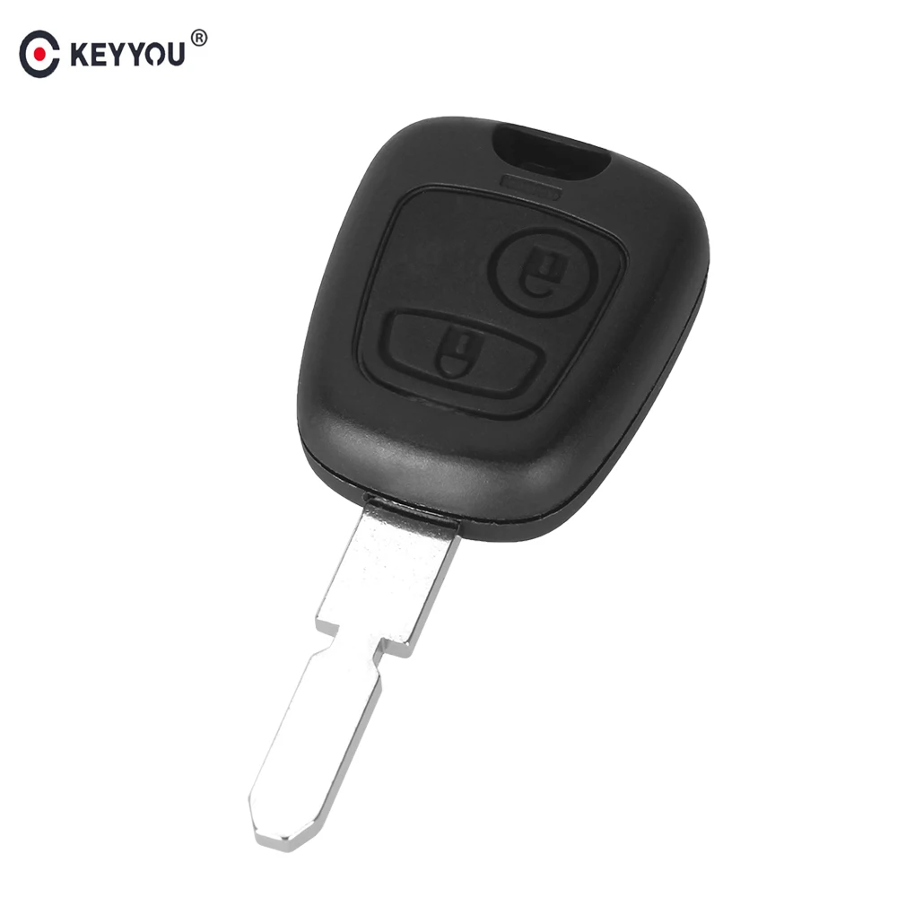 

KEYYOU for Peugeot 406 407 307107 205 206 207 Replacement Car Remote Key Case Shell Entry Fob Two Buttons Free Shipping