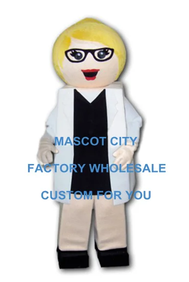 

Female Doctor Mascot Costume Adult Size Human Character Mascotte Mascota Carnival Party Cosply Fancy Dress Costumes Suit SW1130